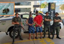 Jovens são detidos por posse de drogas e direção perigosa