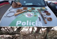 Polícia Ambiental prende caçador por porte ilegal de arma de fogo
