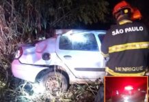 Carro capota e mulher morre após ser arremessada do veículo em rodovia de Olímpia