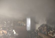 Seis pessoas são salvas por PMs durante incêndio em loja de calçados de Buritama