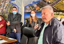 Carlão Pignatari vistoria obras em andamento no município de Meridiano