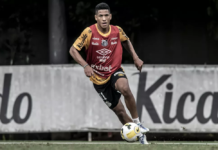 Entenda por que o Santos não tem pressa para ver Ângelo novamente titular