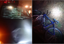 Ciclistas são atropelados por carro em vicinal de Severínia