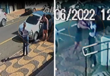 Motorista e funcionária da Área Azul brigam após notificação de estacionamento