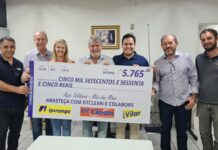 Fundo Social recebe doação de R$ 5,7 mil do Posto do Vilar e apresenta balanço do mês de junho