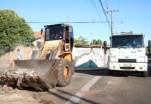 Saev Ambiental recolhe 800 kg de materiais descartados irregularmente em áreas públicas