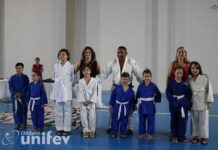 Colégio Unifev realiza cerimônia de troca de faixa do judô