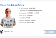 Soteldo aparece no BID e pode reestrear pelo Santos contra o São Paulo