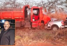 Batida entre caminhão e picape deixa motorista morto em Nhandeara