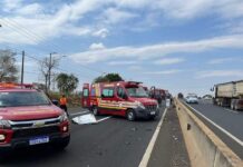 Casal morre atropelado após cair de motocicleta em rodovia de Rio Preto