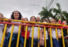 Alunos do Colégio Unifev participam de atividades lúdicas no Fliv 2022