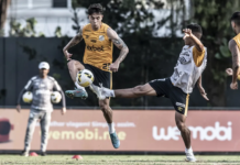 Santos faz último treino antes de viagem para enfrentar o Ceará