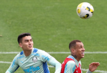 Palmeiras faz último treino para enfrentar o Atlético-MG
