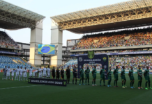 Santos é denunciado no STJD por sinalizadores acesos em jogo contra o Cuiabá