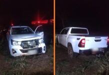 Polícia recupera caminhonete furtada em Votuporanga