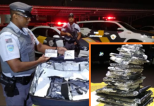 Boliviano é preso após ser flagrado com tabletes de pasta base de cocaína dentro de mala