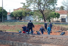 Homem tem as mãos decepadas ao ser atropelado por trem em Rio Preto