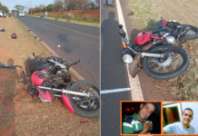 Motociclistas morrem após baterem de frente em rodovia na região