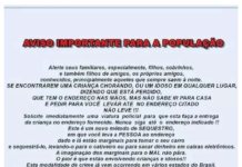 Fake News: PM de SP não fez cartaz sobre sequestradores que usam crianças e idosos para atrair vítimas