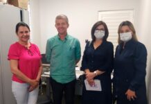 Reitor e coordenadora do curso de Medicina da Unifev visitam Santa Casa de General Salgado