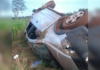 Carro capota e deixa três feridos em estrada de Pereira Barreto