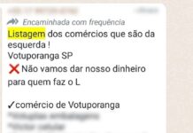 ACV repudia lista de boicote a supostos “comércios de esquerda” em Votuporanga