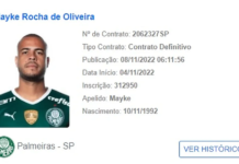 Palmeiras registra renovação de Mayke na CBF; novo contrato vai até o fim de 2024