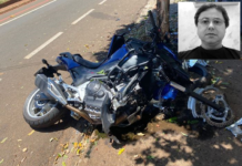 Empresário morre em acidente de moto em Santa Fé do Sul
