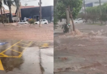 Temporal provoca alagamentos, gera transtornos e derruba árvores em Valentim Gentil