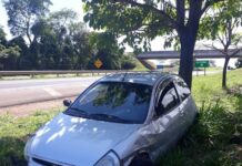 Mãe e filho ficam feridos em capotamento na Rodovia Euclides da Cunha