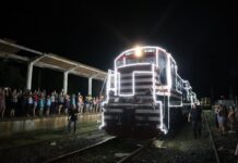 Trem de Natal da Rumo passa por Votuporanga na noite desta quarta-feira