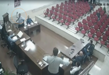 Vereador arremessa frasco de álcool em gel em parlamentar que falava na tribuna durante sessão