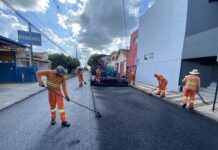 Recapeamento avança em bairros da região central
