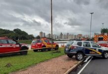 Bombeiros fazem buscas por vítima de afogamento na represa de Rio Preto