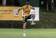 Rodrigo Fernández treina, mas é dúvida no Santos contra o Guarani