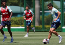 Merentiel segue rotina de treinos no Palmeiras, mas ainda deve ser negociado