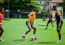 Santos treina finalização e posse de bola para enfrentar o Palmeiras