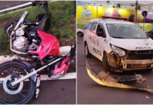 Motociclista morre após tentar fugir da polícia e bater contra viatura em avenida de Rio Preto