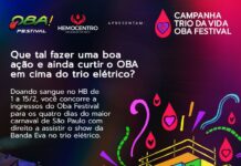 OBA Festival promove campanha de incentivo à doação de sangue em parceria com o Hemocentro de Rio Preto