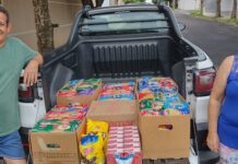 Dona Eva e seu Rubens: 145 quilos em doações para a Santa Casa