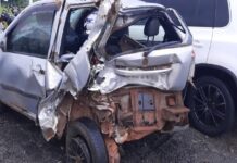 Motorista provoca acidente na BR-153 e foge; casal e filha de 9 anos ficaram feridos