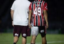 Erison tem estiramento e desfalca São Paulo em clássico com o Santos
