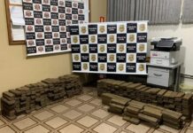 Dupla é flagrada com mais de 450 tijolos de maconha em José Bonifácio