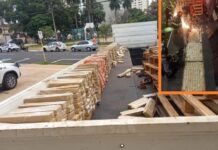 Polícia apreende tabletes de maconha encontrados em fundo falso de caminhão em Guararapes