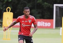 Arboleda inicia transição e avança em recuperação de lesão no São Paulo