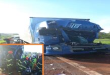 Acidente entre dois caminhões mata homem na Rodovia Washington Luís em Uchoa