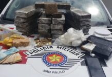 Traficante bate na mulher e é preso com 23 kg de entorpecentes em Votuporanga
