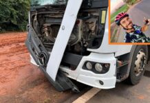 Ciclista morre em acidente com caminhão entre Monte Aprazível e Nipoã