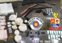 Polícia Militar prende comerciante com armas, drogas e mais de R$ 140 mil em dinheiro