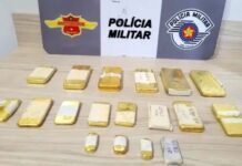 Homem é preso na SP-310 em Araraquara com barras de ouro avaliadas em R$ 2,5 milhões
